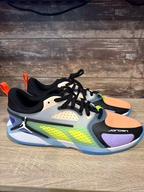 Jordan Heir collection womens Multicolor Sneakers - Peach, Lime & Purple Accents